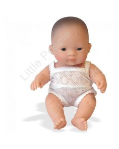 Miniland Anatomically Correct Baby Doll Asian Boy, 21 cm