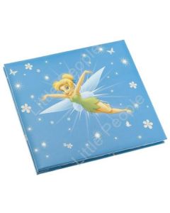 Disney Blue Tinkerbell Scrapbook Deluxe Post Bound Album 8X8 10 Pages Gift Box