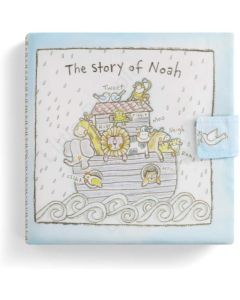 DEMDACO The Story of Noah Sky Blue 7 x 7 Fabric Children's Soft Book Toy