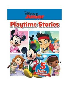 Disney Junior Playtime Stories Collection 5 Books Box Set plus stickers