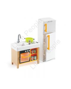 Djeco Modern Doll House Furniture Set - The Compact Kitchen