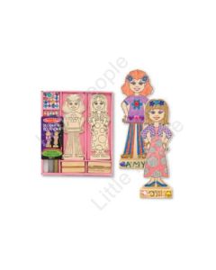 Melissa and Doug Design Your Own Wooden Fashion Dolls