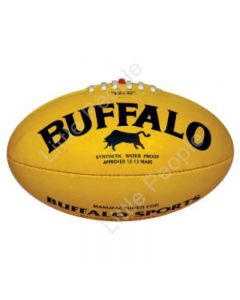 BUFFALO SPORTS  Soft Touch PVC Full Size 22cm L Yellow Aussie Rules Football