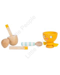 Le Toy Van-Wooden Play Food - Chicky-Chick Egg Cup Set