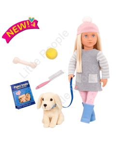 Our Generation-MEAGAN DOLL WITH GOLDEN RETREIVER