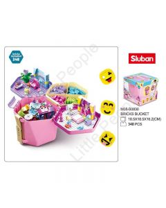 Sluban Compatible -  Bucket Bricks Pink