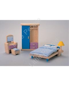 Plan Toys -Wooden Bedroom Set Neo New 5 Piece