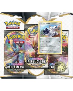 Pokemon - TCG - Rebel Clash Three Booster Blister  Duraludon
