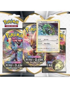 Pokemon - TCG - Rebel Clash Three Booster Blister  Rayquaza
