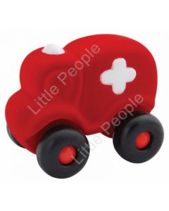 Rubbabu Large Red ambulance Infant Pretend Play