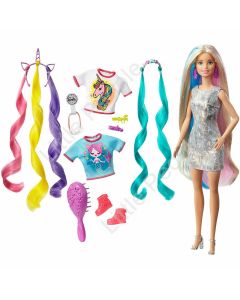 Barbie Fantasy Hair Doll with Mermaid and Unicorn Looks BRAND