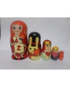 Russian Doll Wooden Matryoshka Babushka  - Hearts
