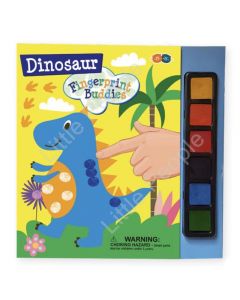 Buddy & Barney Fingerprint Buddies Book with Ink Pads - Dinosaur