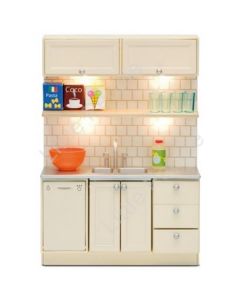 Lundby Smaland Kitchen Set with Dishwasher & Sink (Lights up)