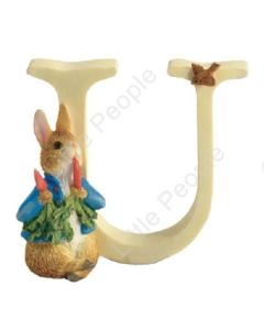 Peter Rabbit Letters - Letter U with Peter Rabbit