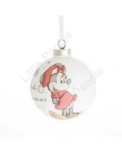 DISNEY CHRISTMAS BY WIDDOP AND CO BAUBLE: MINNIE MOUSE